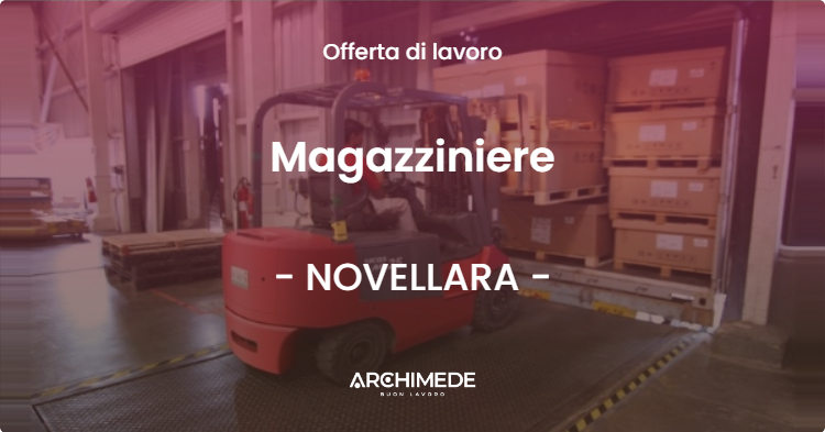 OFFERTA LAVORO - Magazziniere - NOVELLARA