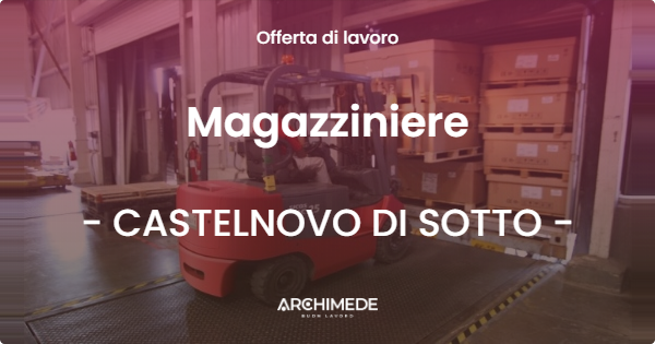 OFFERTA LAVORO - Magazziniere - CASTELNOVO DI SOTTO