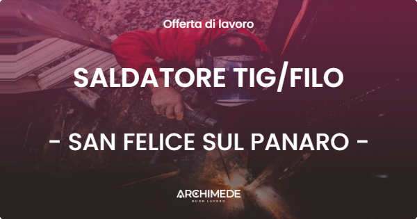 OFFERTA LAVORO - SALDATORE TIGFILO - SAN FELICE SUL PANARO